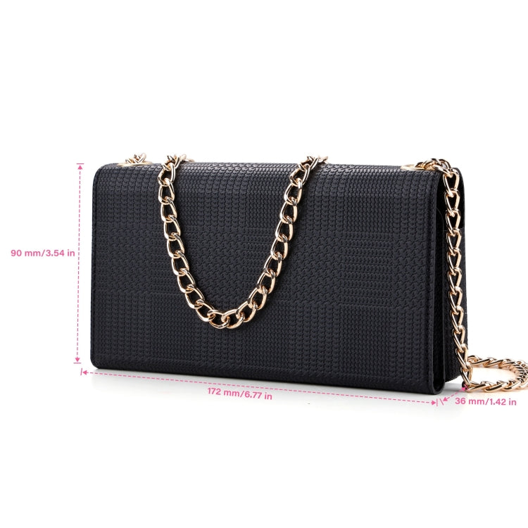 ViLi GHC Series Crossbody Bag RFID Leather Phone Case, 20 x 10 x 3.5cm(Black)