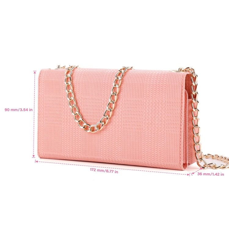 ViLi GHC Series Crossbody Bag RFID Leather Phone Case, 20 x 10 x 3.5cm(Pink)