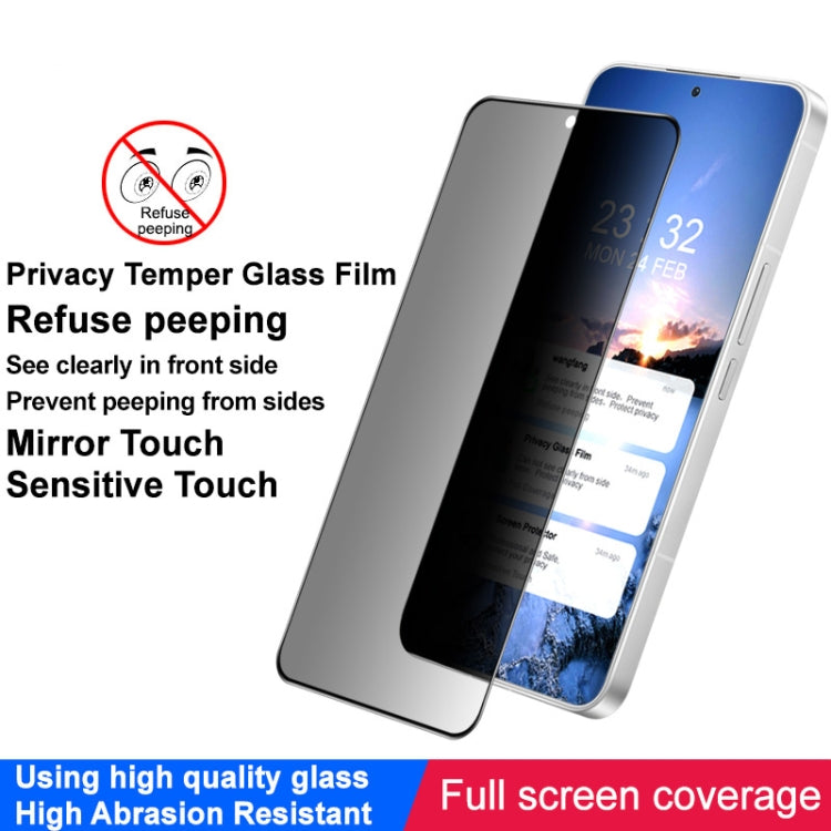 For Meizu 21 5G imak HD Full Screen Anti-spy Tempered Glass Protective Film
