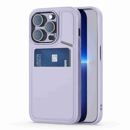 For iPhone 13 Pro DUX DUCIS Rafi II Series MagSafe Magnetic Holder RFID Phone Case(Purple)