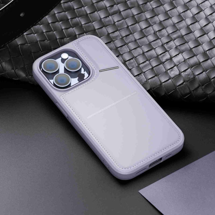 For iPhone 13 Pro DUX DUCIS Rafi II Series MagSafe Magnetic Holder RFID Phone Case(Purple)