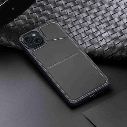 For iPhone 14 / 13 DUX DUCIS Rafi II Series MagSafe Magnetic Holder RFID Phone Case(Black)