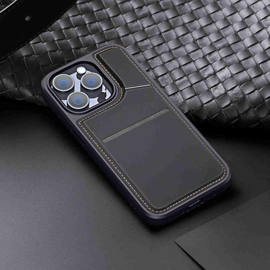 Pour iPhone 14 Pro Max DUX DUCIS Rafi II Series MagSafe Magnétique Support RFID Étui de téléphone (Noir)