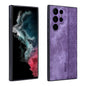 Pour Samsung Galaxy S24 Ultra 5G AZNS Étui de téléphone à motif 3D aspect cuir (Violet)