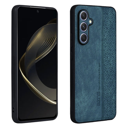For Samsung Galaxy A35 5G AZNS 3D Embossed Skin Feel Phone Case(Dark Green)
