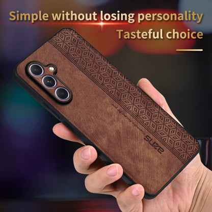 For Samsung Galaxy A55 5G AZNS 3D Embossed Skin Feel Phone Case(Black)