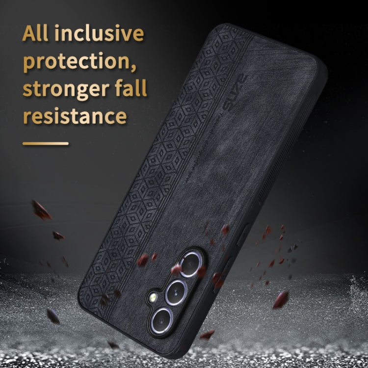 For Samsung Galaxy A55 5G AZNS 3D Embossed Skin Feel Phone Case(Purple)
