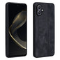 For Samsung Galaxy A05 AZNS 3D Embossed Skin Feel Phone Case(Black)