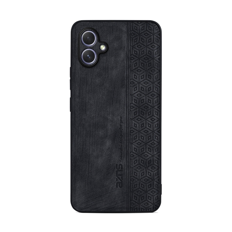 For Samsung Galaxy A05 AZNS 3D Embossed Skin Feel Phone Case(Black)