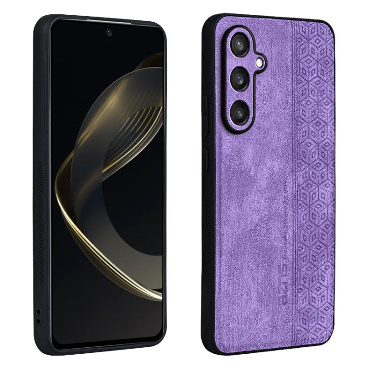 For Samsung Galaxy C55 / M55 AZNS 3D Embossed Skin Feel Phone Case(Purple)