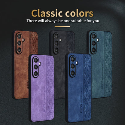 For Samsung Galaxy C55 / M55 AZNS 3D Embossed Skin Feel Phone Case(Purple)