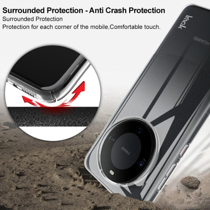 Pour Huawei Mate 60 Étui de téléphone en cristal résistant à l'usure imak Wing II Pro Series (transparent)