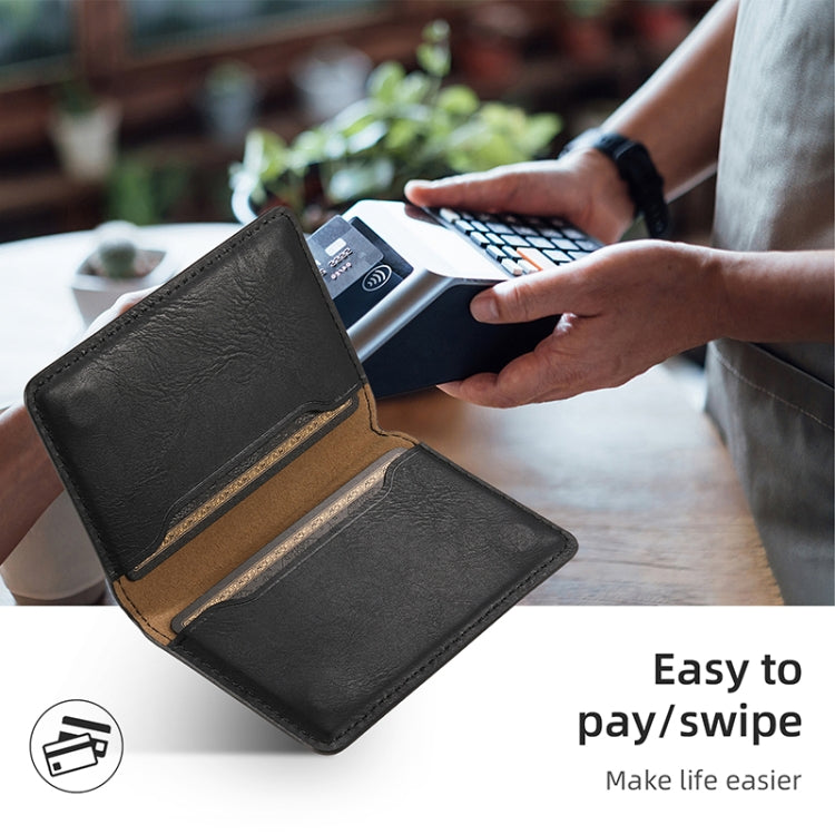 For iPhone 16 Pro Denior Cowhide Texture Leather MagSafe Detachable Wallet Phone Case(Black)