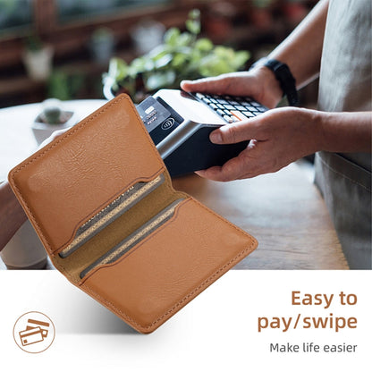 For iPhone 16 Pro Denior Cowhide Texture Leather MagSafe Detachable Wallet Phone Case(Khaki)