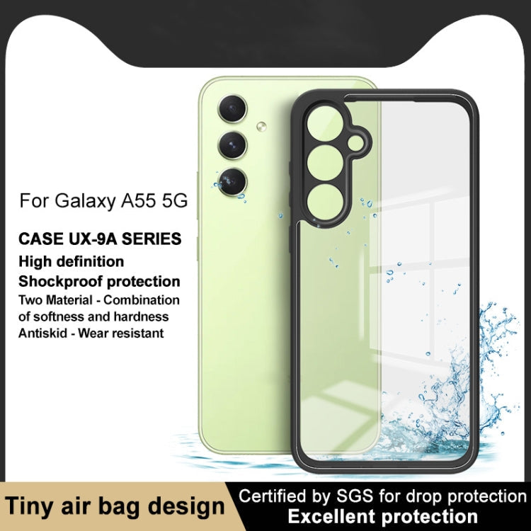 Pour Samsung Galaxy A55 5G imak UX-9A Series Coque antichoc avec coussin d'air aux quatre coins