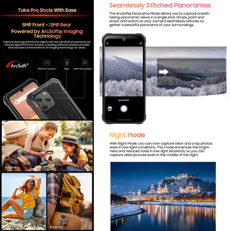 [Entrepôt HK] Blackview BV5300 Plus, 8GB+128GB, IP68/IP69K/MIL-STD-810H, 6,1 pouces Android 13 MediaTek Helio G72 Octa Core, Réseau: 4G, OTG(Vert)