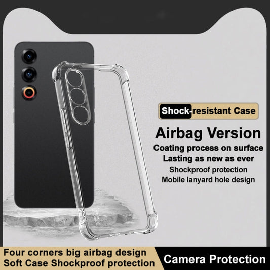 Pour Meizu 21 5G, coque de téléphone TPU antichoc imak Airbag (transparent)