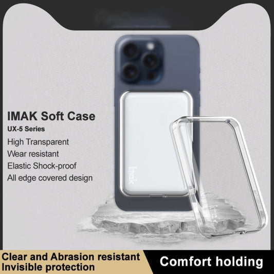 For MagSafe Battery Pack imak UX-5 Series Transparent Shockproof TPU Protective Case(Transparent)