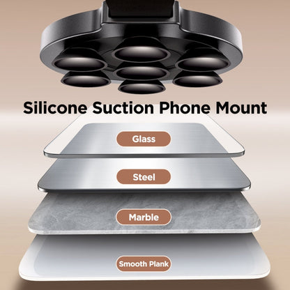 JOYROOM JR-ZS393 Suction Cup Magnetic Phone Holder(Black)
