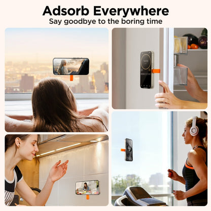 JOYROOM JR-ZS393 Suction Cup Magnetic Phone Holder(White Orange)