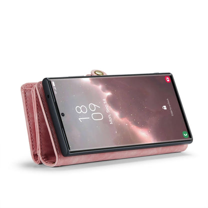 For Samsung Galaxy S24 Ultra 5G CaseMe 008 Detachable Multifunctional Leather Phone Case(Pink)