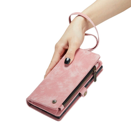 For Samsung Galaxy S24 Ultra 5G CaseMe 008 Detachable Multifunctional Leather Phone Case(Pink)