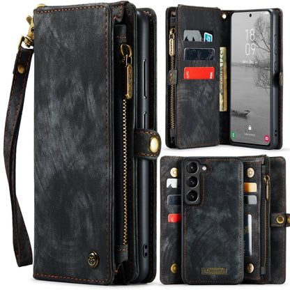 Pour Samsung Galaxy S24+ 5G Coque Téléphone en Cuir Détachable Multifonctionnel CaseMe 008 (Noir)