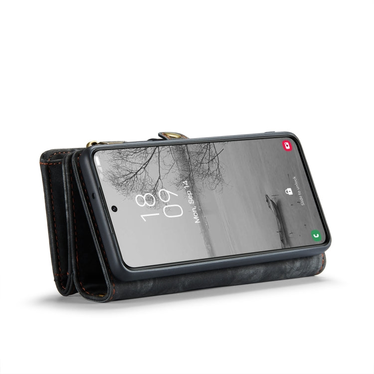 Pour Samsung Galaxy S24+ 5G Coque Téléphone en Cuir Détachable Multifonctionnel CaseMe 008 (Noir)