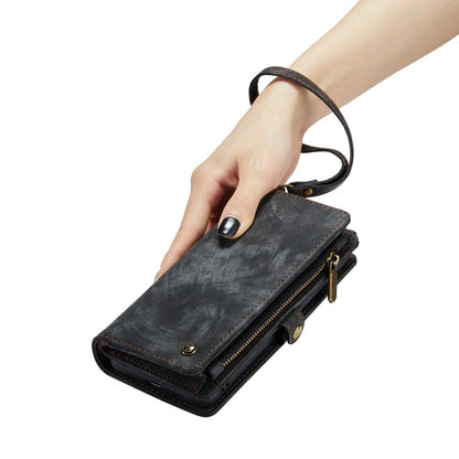 Pour Samsung Galaxy S24+ 5G Coque Téléphone en Cuir Détachable Multifonctionnel CaseMe 008 (Noir)