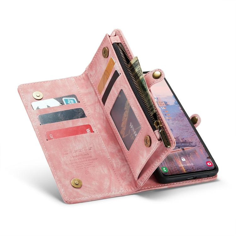 For Samsung Galaxy S24+ 5G CaseMe 008 Detachable Multifunctional Leather Phone Case(Pink)