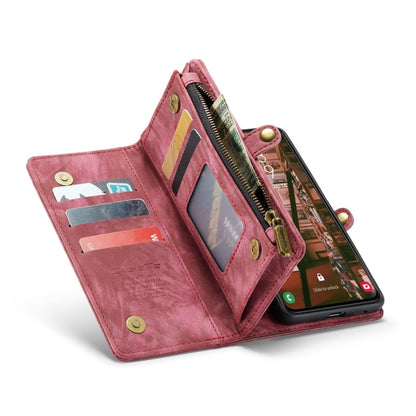 Pour Samsung Galaxy S24 5G CaseMe 008 Étui portefeuille multifonctionnel en cuir détachable (rouge)