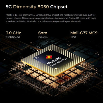 [HK Warehouse] Oukitel WP30 Pro 5G, 12GB+512GB, IP68/IP69K, 108MP Camera, 11000mAh, 6.78 inch + 1.8 inch MediaTek Dimensity 8050 Octa-core 3.0GHz, NFC, OTG, Network: 5G(Black)