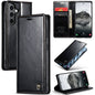 For Samsung Galaxy S24 5G CaseMe 003 Crazy Horse Texture Flip Leather Phone Case(Black)