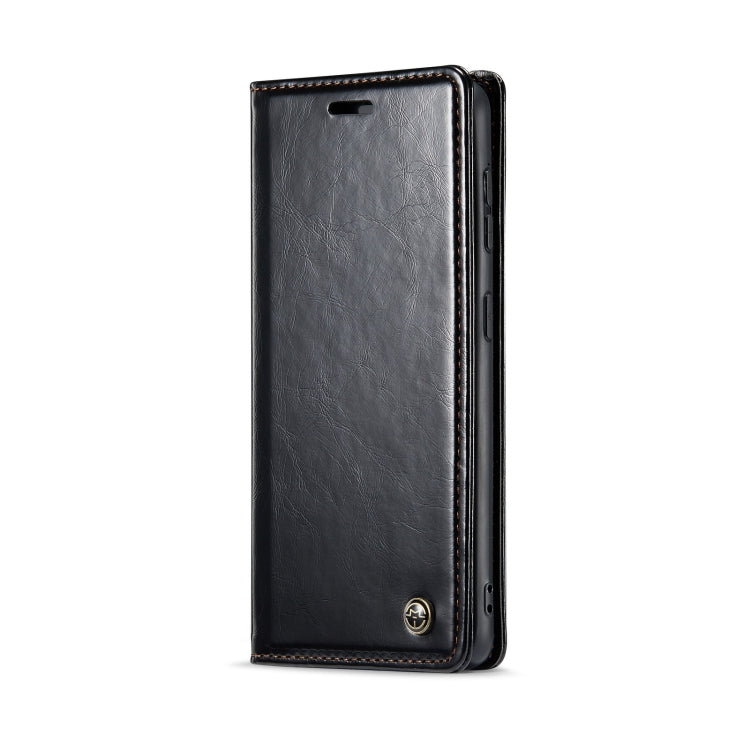 For Samsung Galaxy S24 5G CaseMe 003 Crazy Horse Texture Flip Leather Phone Case(Black)