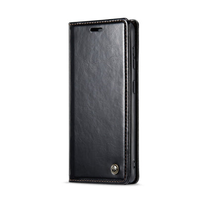 For Samsung Galaxy S24 5G CaseMe 003 Crazy Horse Texture Flip Leather Phone Case(Black)