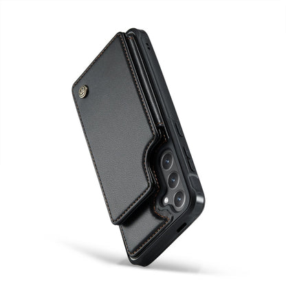 For Samsung Galaxy S24+ 5G CaseMe C22 PC+TPU Business Style RFID Anti-theft Leather Phone Case(Black)