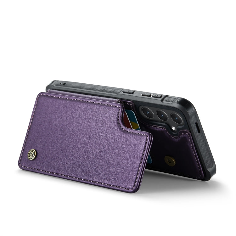 For Samsung Galaxy S24+ 5G CaseMe C22 PC+TPU Business Style RFID Anti-theft Leather Phone Case(Purple)