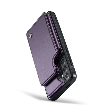 For Samsung Galaxy S24+ 5G CaseMe C22 PC+TPU Business Style RFID Anti-theft Leather Phone Case(Purple)
