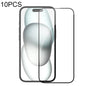 Pour iPhone 15 10pcs NILLKIN Film de Protection en Verre Trempé Série Chang
