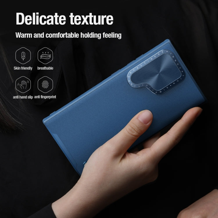 Pour Samsung Galaxy S24 Ultra 5G NILLKIN CamShield Prop Series Étui de téléphone PC + TPU (Bleu)