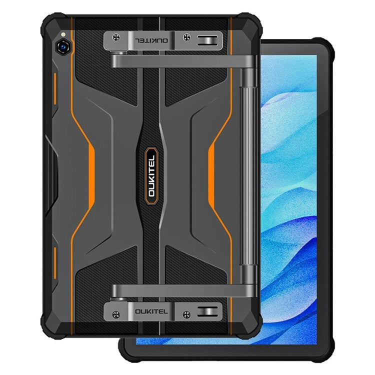 [HK Warehouse] OUKITEL RT6 4G Network IP68/IP69K Rugged Tablet, 8GB+256GB, 10.1 inch Android 13 MediaTek MT8788 Octa Core Support Dual SIM, EU Plug(Orange)