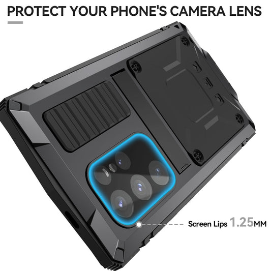 For Samsung Galaxy S24 Ultra 5G R-JUST Life Waterproof Dustproof Shockproof Phone Case(Black)