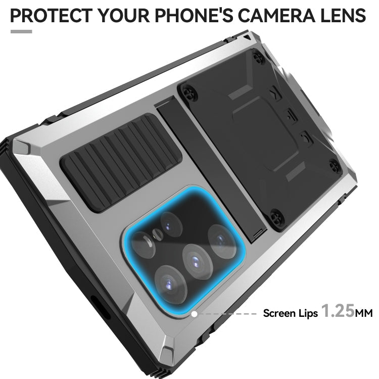 For Samsung Galaxy S24 Ultra 5G R-JUST Life Waterproof Dustproof Shockproof Phone Case(Silver)