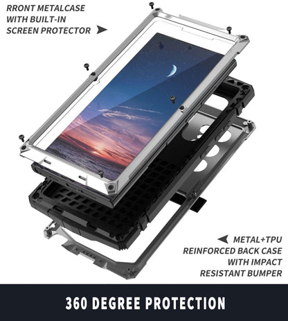 For Samsung Galaxy S24 Ultra 5G R-JUST Life Waterproof Dustproof Shockproof Phone Case(Silver)