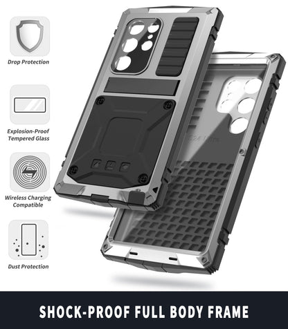 For Samsung Galaxy S24 Ultra 5G R-JUST Life Waterproof Dustproof Shockproof Phone Case(Silver)