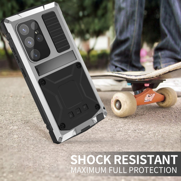 For Samsung Galaxy S24 Ultra 5G R-JUST Life Waterproof Dustproof Shockproof Phone Case(Silver)