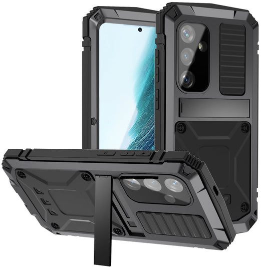 For Samsung Galaxy S24+ 5G R-JUST Life Waterproof Dustproof Shockproof Phone Case(Black)