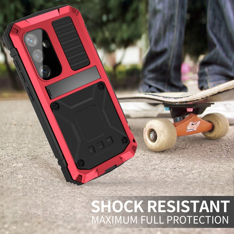 For Samsung Galaxy S24+ 5G R-JUST Life Waterproof Dustproof Shockproof Phone Case(Red)