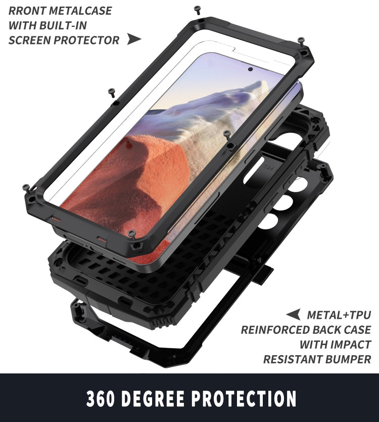 For Samsung Galaxy S24 5G R-JUST Life Waterproof Dustproof Shockproof Phone Case(Black)