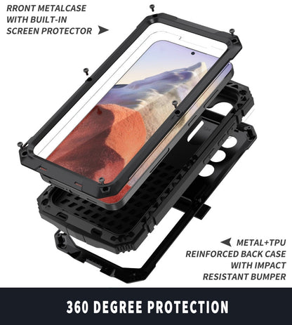 For Samsung Galaxy S24 5G R-JUST Life Waterproof Dustproof Shockproof Phone Case(Black)